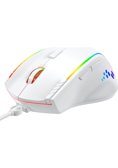 Blueforce Luxor Makro Atamalı Gaming Gamer Rgb Oyuncu Mouse 12800dpi Beyaz Driver Mevcut