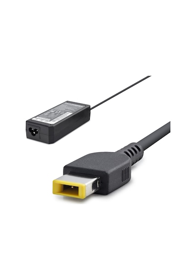 20v 4.5a 90w Laptop Adaptörü - Usb Tip Sarı Kare Uç - Ibm Uyumlu - Siyah Hd784