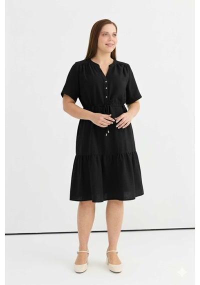 Selen Kadın Elbise 25ysl7600 Siyah