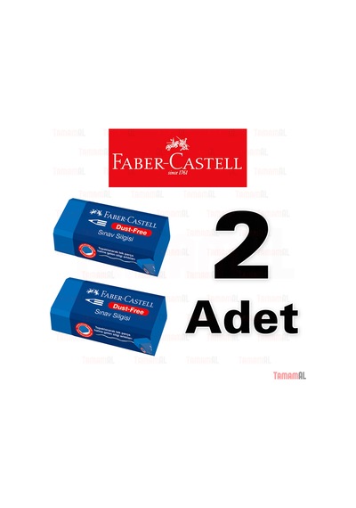 Faber Castell Sınav Silgisi Mavi 2 Adet 9556089005258