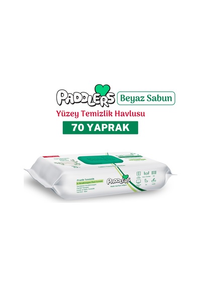 Easy Clean Beyaz Sabun Katkılı Yüzey Temizlik Havlusu 70 Yaprak – Yüksek Hijyen