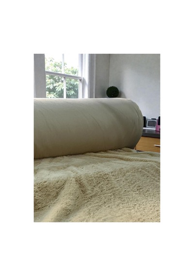 1000 Gr Tavşan Tüyü Peluş Kumaş 50x150 Cm A Kalite, Ultra Yumuşak, Tüy Dökmez Bej Bej
