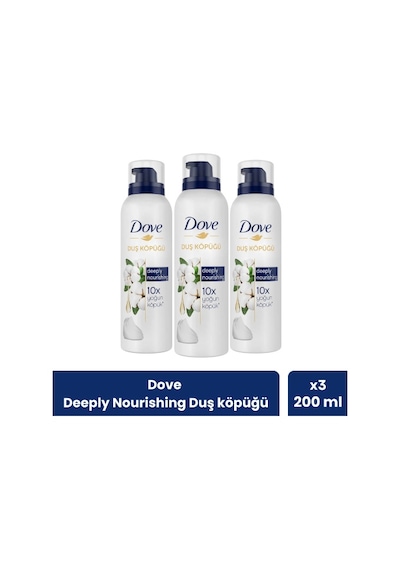 Dove Depply Nourishing Duş Köpüğü 200 Ml X 3 Adet PKT.DOVE.038 Diğer