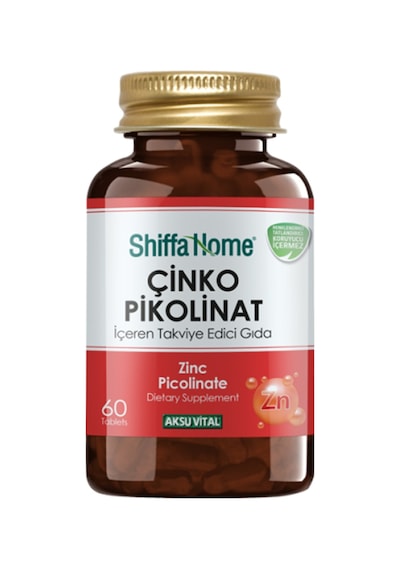 Aksu Vital Shiffa Home Çinko Pikolinat Takviye Edici Gıda 60 Tablet