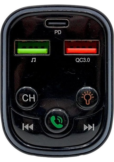 Bluetooth Destekli Araç Şarj Ve Fm Verici Hızlı Şarj Qc3.0 Usb-c Pd Portlu