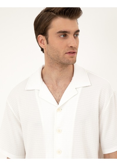 Pierre Cardin Erkek Beyaz Gömlek Örme 50286124-vr013 Beyaz