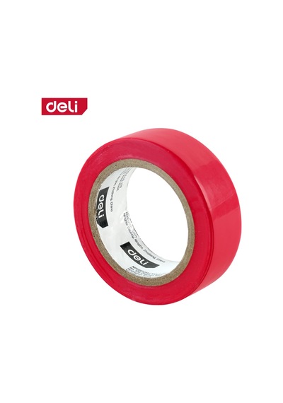 Delı Elektrik Yalıtım Bandı 0.13mm 18mm 10m Kırmızı İzolasyon Bandı