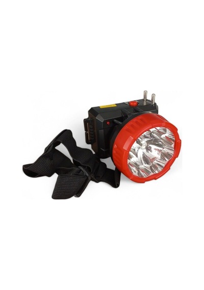 Ultra Güçlü 1w 8led Düşük 10 Yüksek 5 Saate Kadar Çalışma Süreli Kafa Lambası Kırmızı