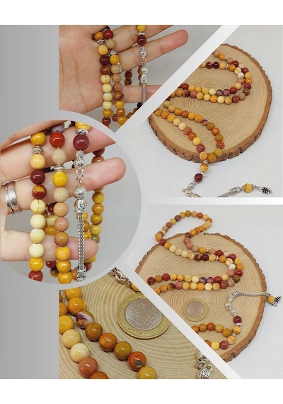 Jasper Taşı 99luk Tesbih 8mm 9805 Çok Renkli