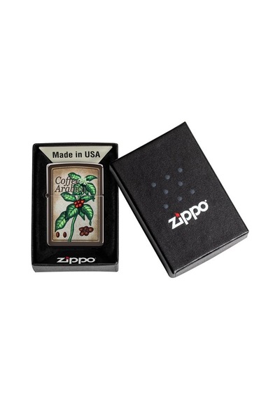 Zippo Coffee Arabica Dizayn Çakmak Kahverengi