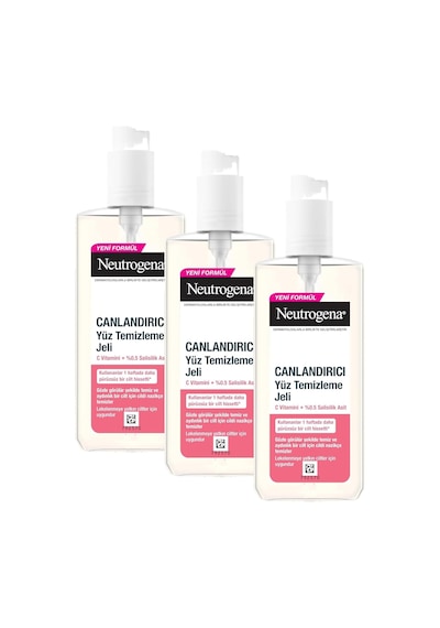 Neutrogena Canlandırıcı Yüz Yikama Jeli 200 Ml 3 Paketi