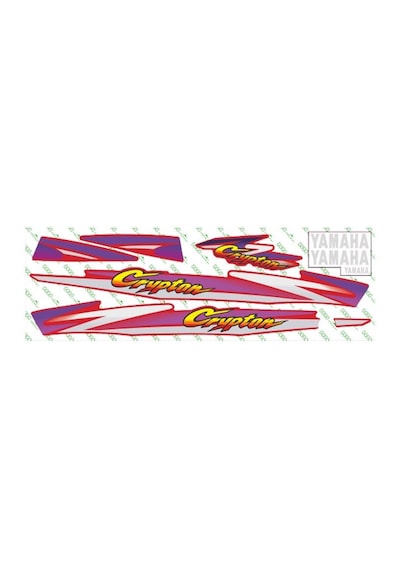 Yamaha Crypton Kırmızı Sticker Set 003