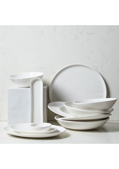 Mudo Home Natura Kayık Tabak 25cm Beyaz