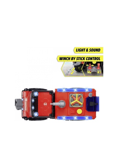 203719033 Dickie Unimog U530 Fire Rescue Freewheel Light Sound İ