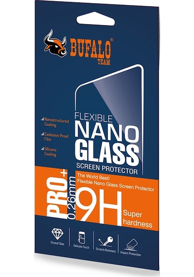 Bufalo Apple Uyumlu   iPhone 14 Plus ARKA GÖVDE Ekran Koruyucu FlexiGlass Nano