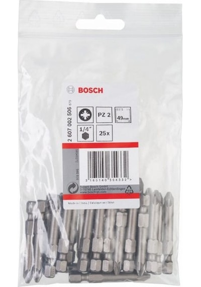 Bosch Extra Hard PZ 2x49 mm 25'li Vidalama Ucu - 2607002506