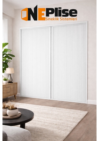 Premium Seri Duble Kapı Seperatörü-estetik Akordiyon Plise Perdesi 0-150 X 0-230 En: 0cm - 150cm X Boy: 0cm - 230cm Premium Seri Duble Kapı Seperatörü-estetik Akordiyon Plise Perdesi 0-150 X 0-230 En: 0cm - 150cm X Boy: 0cm - 230cm