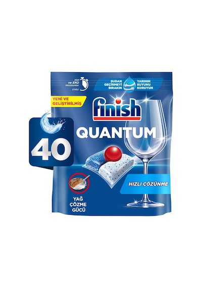 Finish Quantum 40 Kapsül Bulaşık Makinesi Deterjanı Tableti 1 X 40 Kapsül