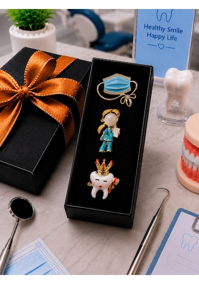 Diş Hekimi Temalı Premium Hediye Seti Renkli