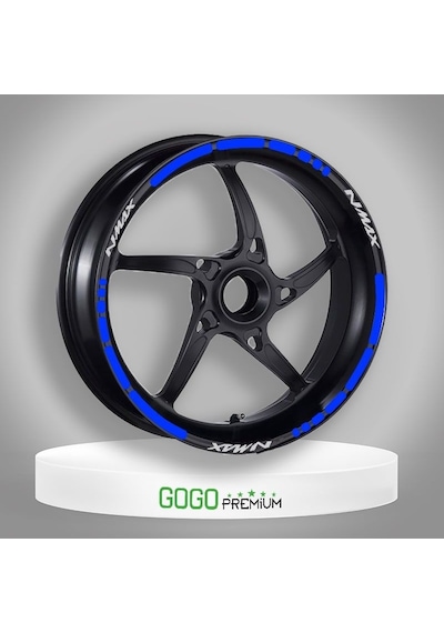 Reflektör Mavi I Yamaha Nmax Uyumlu 1 Set Jant Şeridi