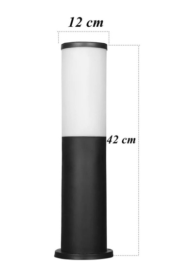 Kule Uzun 42 Cm Set Üstü Bahçe Lambası Zita Bahçe Aydınlatma