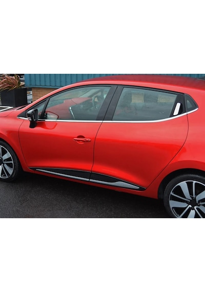 Ebal Otomotiv Renault Clio 4 HB Krom Cam Çıtası 8 prç. P. Çelik 2012-2018