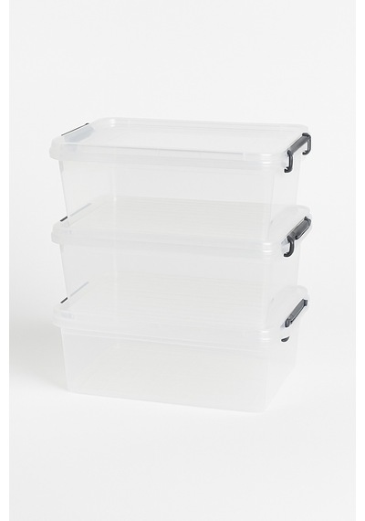 Smartbox Trio Kırtasiye Ve Düzenleme Kutusu Seti 3lü Set 8 Litre 10 Litre 15 Litre Beyaz
