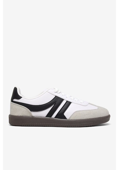 Tonny Black Rahat Kalıp Nefes Alabilen Sneaker Kadın Beyaz Siyah Sneaker Tbhtc020
