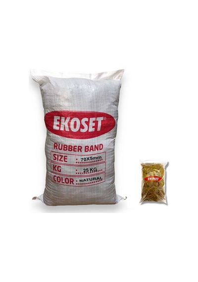 Kauçuk Geniş Paket Lastiği 70x5mm 25 Kg