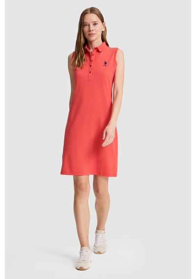 U.s. Polo Assn. Kadın Kırmızı Elbise Örme 50323571-vr213 Rısk Red