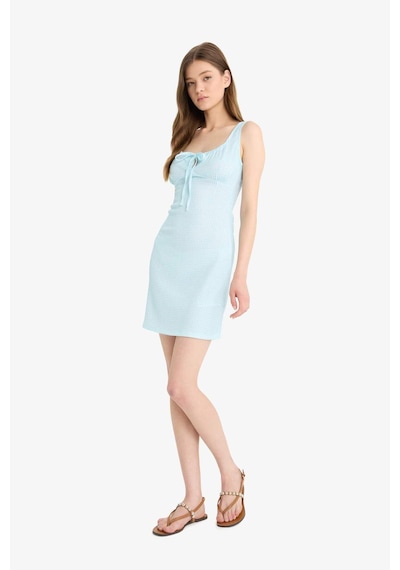 DeFacto Coool Bodycon Vücudu Saran Kare Yaka Pötikareli Bürümcük Askılı Mini Yazlık Elbise F2759AX25SMTR514 DeFacto Coool Bodycon Vücudu Saran Kare Yaka Pötikareli Bürümcük Askılı Mini Yazlık Elbise F2759AX25SMTR514