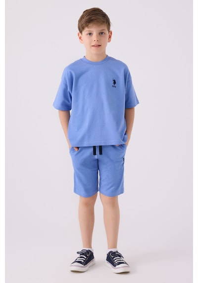 U.S. Polo Assn. Erkek Çocuk Mavi Bermuda Takım 5274-43973 Mavi