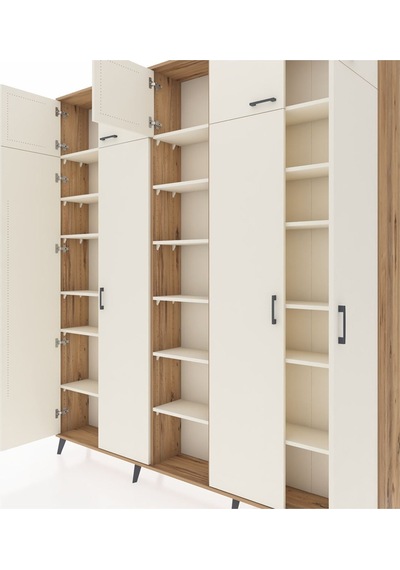 Arges Dolap 18 Raflı 9 Kapaklı 220x30x243 Çam-aytaşı/aytaşı Aytası/aytası Arges Dolap 18 Raflı 9 Kapaklı 220x30x243 Çam-aytaşı/aytaşı Aytası/aytası