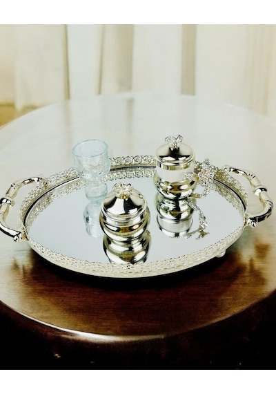 Whisper Metal Gümüş Söz Tepsisi Gümüş Gümüş