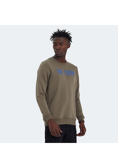 The Crow THE CROW Erkek  Zeytin Yeşil Sweatshirt
