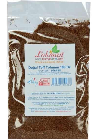 Doğal Teff U 100 Gr Paket