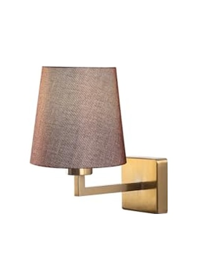 Eskitme Metal Aplik Duvar Lambası E27 18x24x30 Cm Salon Ve Antre Aydınlatma Bej-4651 Diğer