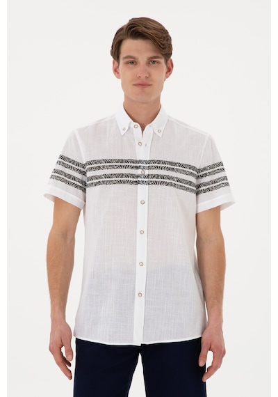 U.s. Polo Assn. Erkek Koyu Haki Gömlek Kısa Kollu 50305921-vr111 Koyu Haki