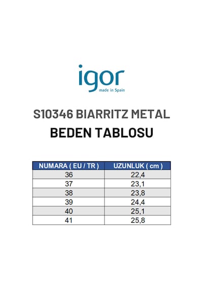 Igor Biarritz Metal Kadın Gümüş Sandalet S10346-201 Gümüş