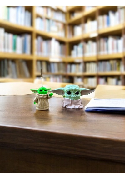 Yeşil Adam Yoda Fotoğraf Not Tutucu Ofis Masası Tutacak Hediyelik Yeşil Setli