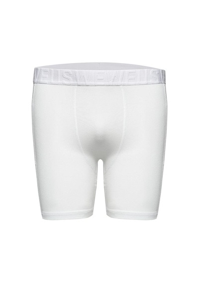 Weweus Beyaz Gizli Cepli Erkek Uzun Boxer Beyaz