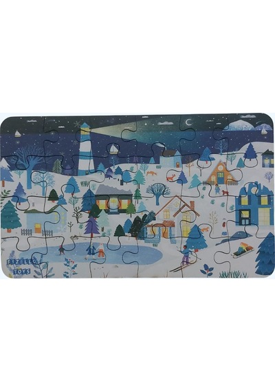 Happy Winter - Mutlu Kış / Small Puzzle 3-7 Yaş 24 Parça