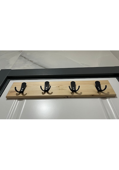 Ahşap Duvar, Kapı Askılığı 4 Lü Kancalı