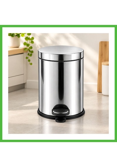 Vaveni 5 L Metal Pedallı Çöp Kovası Arz Çok Renkli