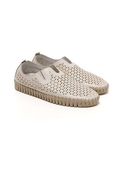 Babet Kadın 52p0 Frau Soft Slıp On Panna Off White Çok Renkli