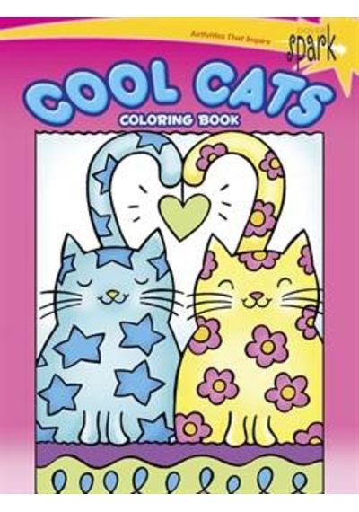 Spark Cool Cats Coloring Book