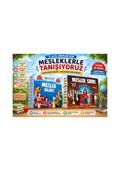 Meslekleri Tanıyoruz Hikâye Seti Meslek Bilinci & Meslek Sırrı 3. Ve 4. Sınıflar