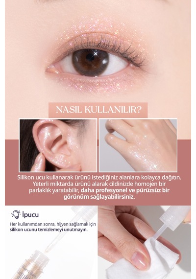Clio Moon Glass Liquid Glitter Sweet Cloud 05 Chilling Rose