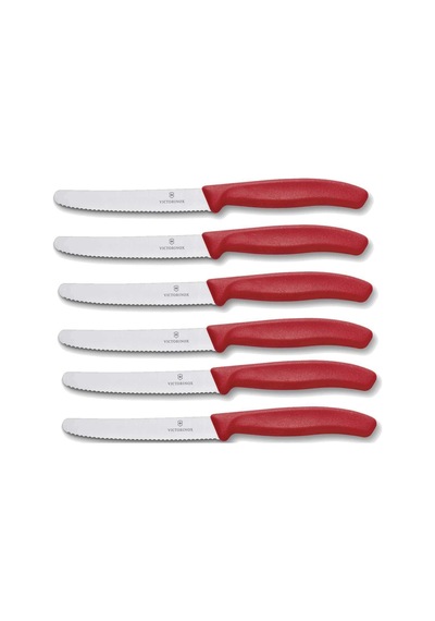 6 Adet Sofra Bıçağı - Mutfak Bıçağı - Küçük Ekmek Bıçağı Swiss Classic Tırtıklı - İsviçre Sku: Mırstkf8d411fb72 -