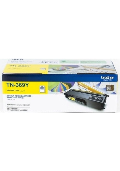 Brother Tn 369y Sarı Toner 6000 Sayfa